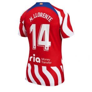 Atletico Madrid Marcos Llorente #14 kläder Kvinnor 2022-23 Hemmatröja Kortärmad